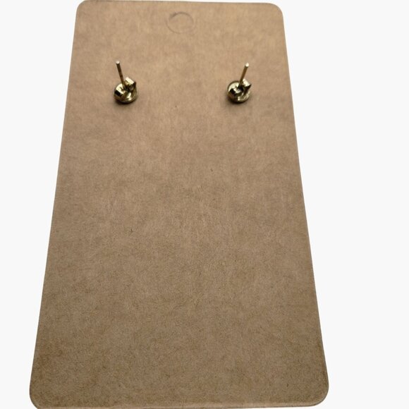 Vintage Cloisonné Flower Stud Earrings Round Blue Pink Enamel - Picture 5 of 5